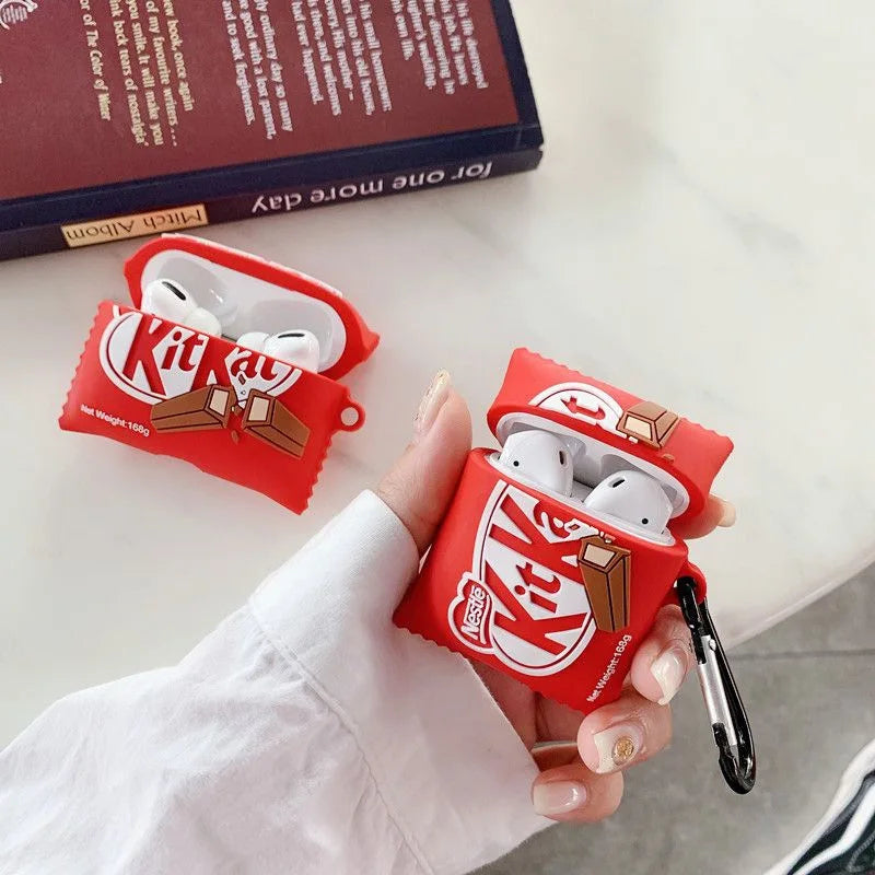 3D Food Chocolate Silicone Wireless Earphone Case For Airpods Pro 2022 Bluetooth Headphone Charging Box Cover For Airpods 3 2 1