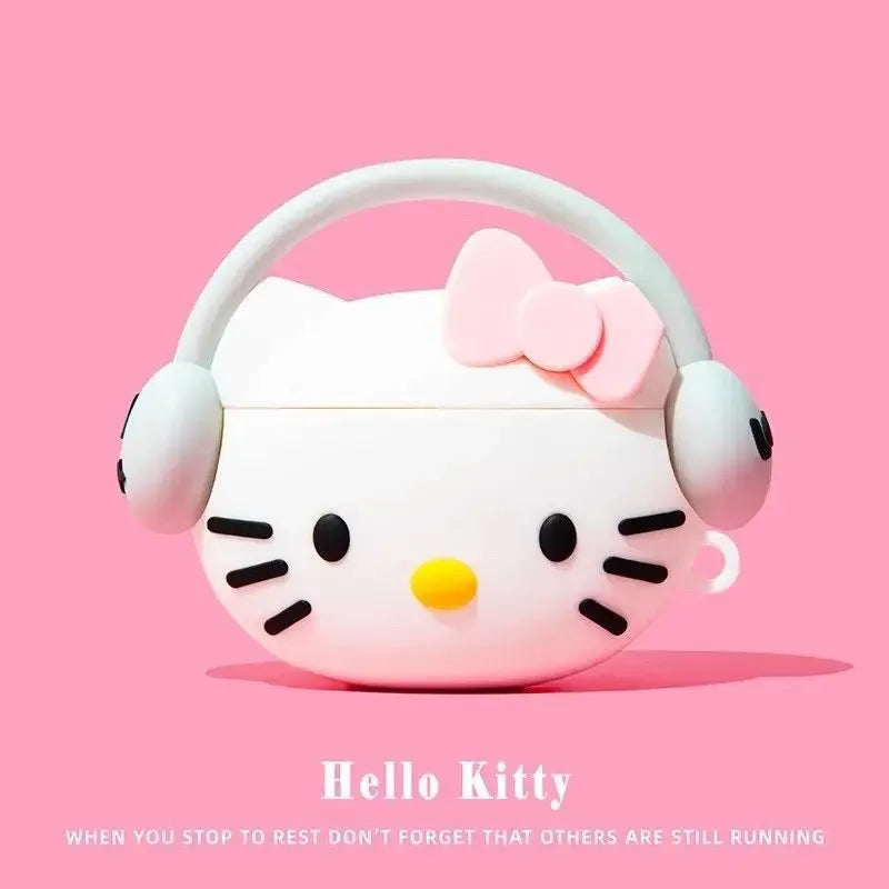 3D Sanrio Hello Kitty Cartoon Earphone Case For AirPods 4 Cute Cases for AirPods Pro 3 Pro2 Charging Cover for AirPods 4 3 2 1