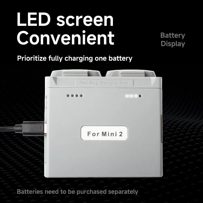 For DJI Mini 2 SE 4K Series Drone Two-Way Charging Hub Compatible with Mini 2 SE Drone Battery Charger Essential Accessories