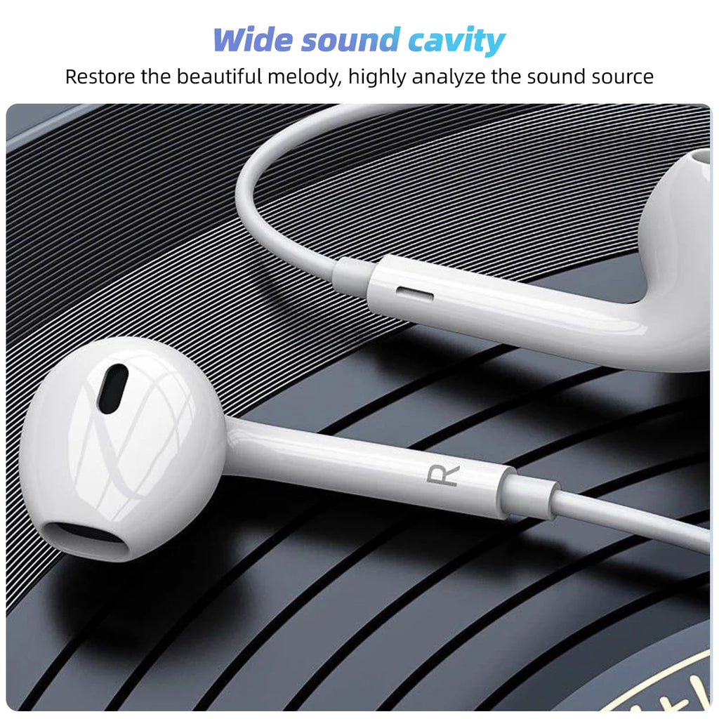 Type C Wired Earphones In-Ear With Mic For Sumsung Onepuls Xiaomi Redmi Huawei USB C Music Earpbuds Sport Headphones Headset