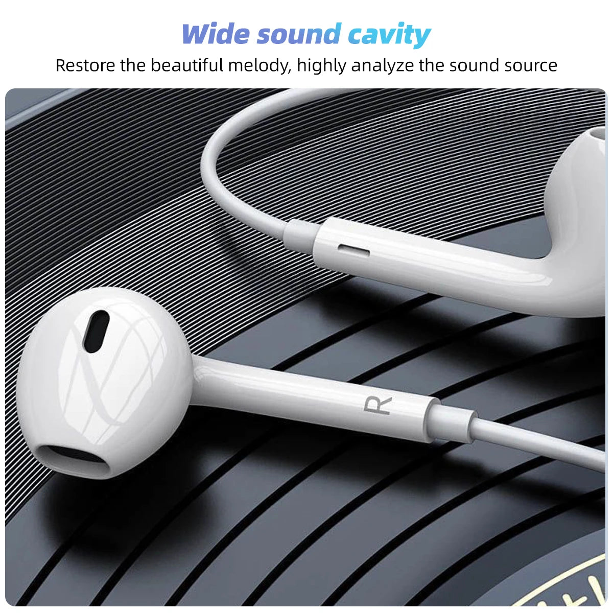 Type C Wired Earphones In-Ear With Mic For Sumsung Onepuls Xiaomi Redmi Huawei USB C Music Earpbuds Sport Headphones Headset