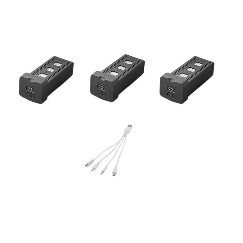 GT60 Drone Accessories Battery 3.7V 2650mAh Drone Motor Arm Propeller USB Line 4-in-1 Line 4.3-inch Screen Remote Control Parts