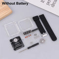 Electronic Soldering Kit DIY: Digital LED Watch, Clear Case, No Battery Included