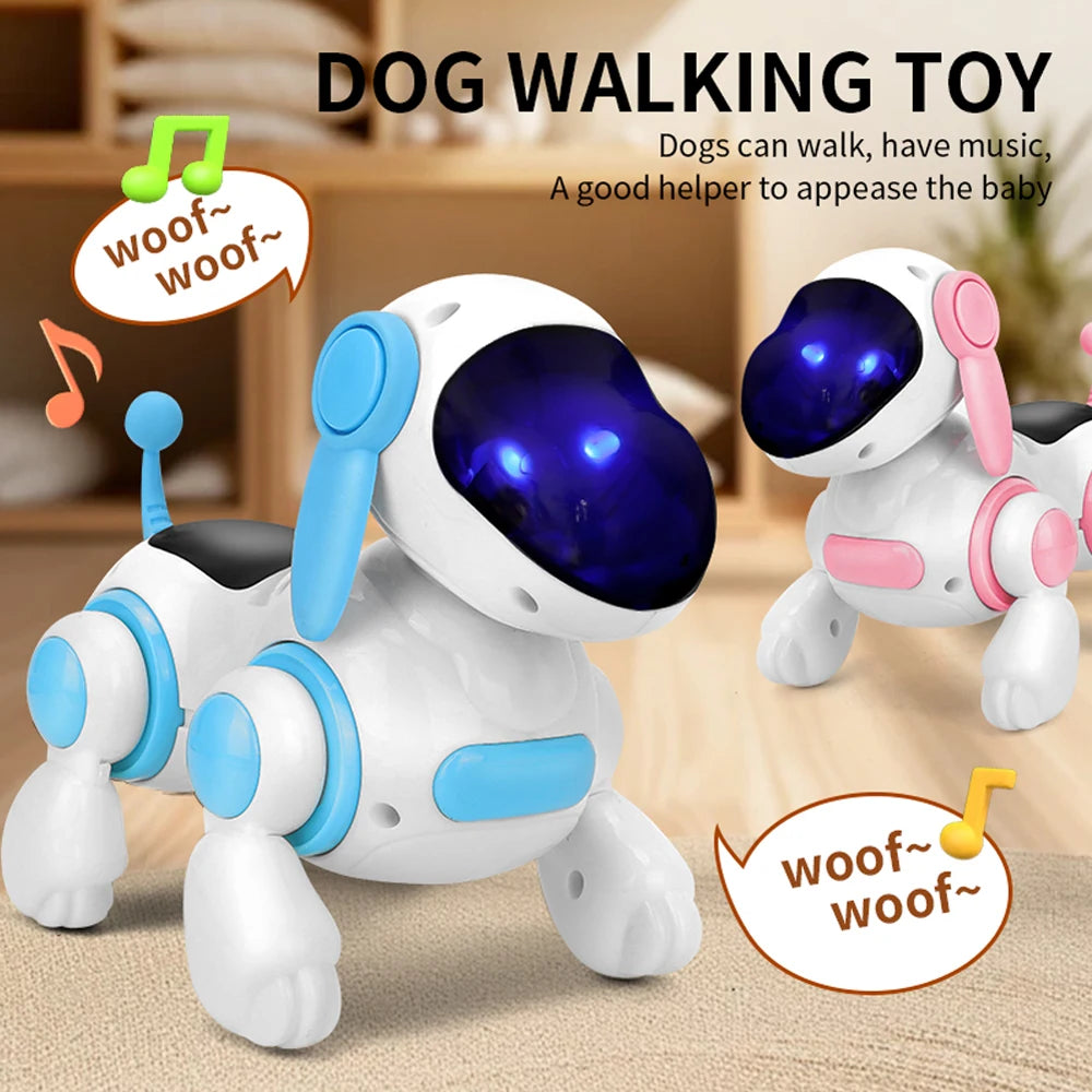 Smart Interactive Robotic Dog,Simulated Walking, Light, Sound, Music, Children's Educational Crawling, Singing And Interactive f