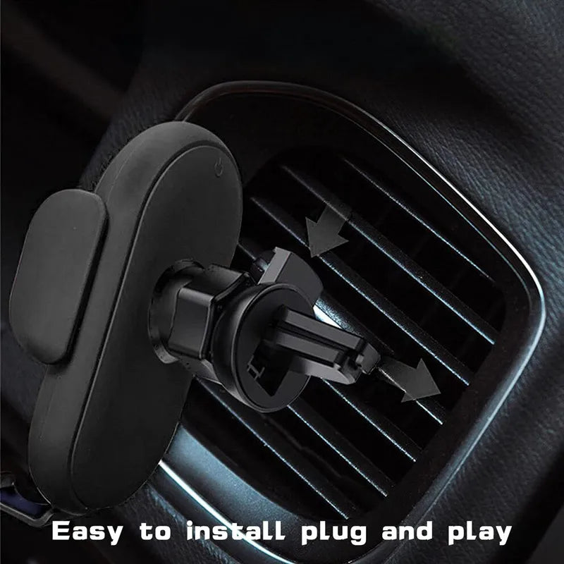 Wireless Charger Car Mount for Air Vent Mount Car Phone Holder Rotating Intelligent Infrared Fast Wireless Charging Charger