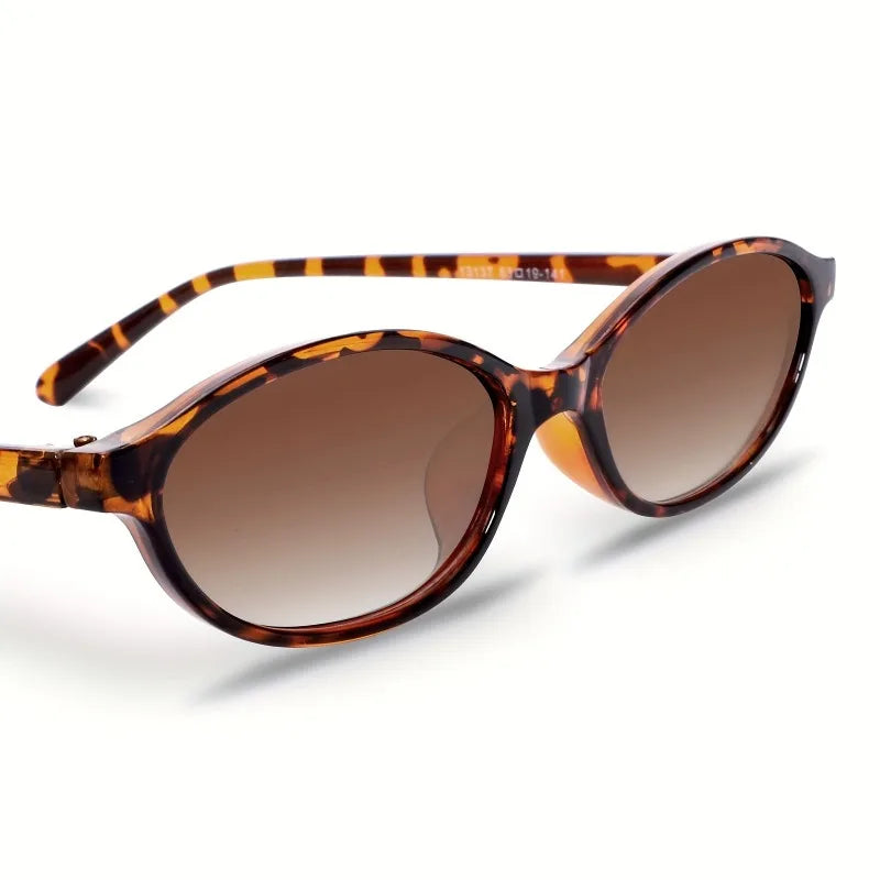 Retro Sunglasses Oval Frame Street Decoration Outdoor Sunglasses Sunshade Driving Glasses