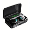 In‑Ear Bluetooth Wireless Earbuds, Digital Display Charging Case, Stereo Sound Sports Earphone Built‑in Mic for Phone Gaming Wor
